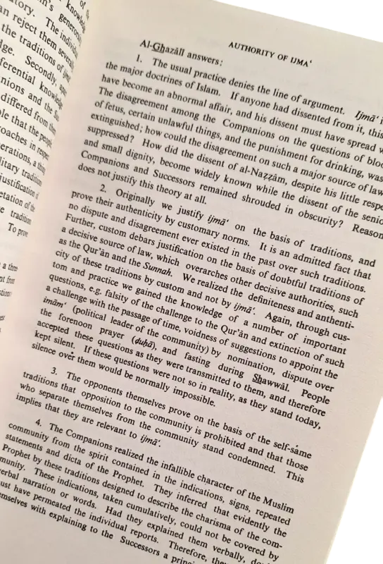 The Doctrine of Ijma' in Islam: A Study of the Juridical Principle of Consensus