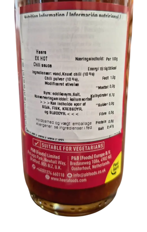 Extra stark chilisås - HEERA 250 ml