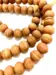 Echte Holz Tasbih Hellbraun Groß 99 Perlen