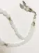 Teardrop Glas Tasbih mit Silberdetails 33 Perlen