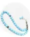 Marine Blue Glas Tasbih 33 perler