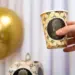 Ramadan Kareem Papierteller (10 Stk) - Schwarz & Gold