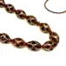 Haselnussbraune handgefertigte Luxus-Tasbih mit echtem Silber, 33 Perlen