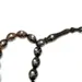 Schwarz/braune handgefertigte Luxus-Tasbih mit Silberdesign, 33 Perlen