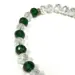 Dunkelgrüne & Weiße Tasbih mit Glanz