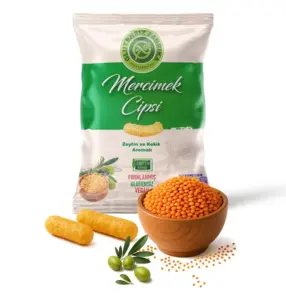 Linsechips med oliven og timian, Glutensiz fabrika 60g (bedst før 9/2026)