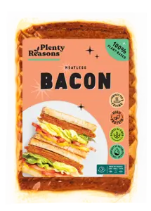 Vegansk Bacon skiver ca 12 stk - 100g (Kan ikke sendes)