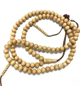 Luxuriöse echte Holz-Tasbih groß 99 Perlen