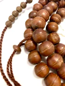 Äkta Trä Tasbih Mörkbrun Stor 99 pärlor