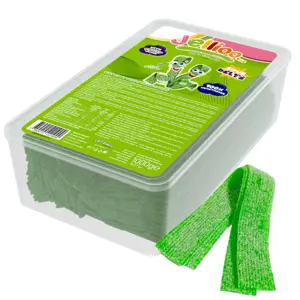 Jellioo Sour Belts Apple 1kg (Bedst før 09-2026)