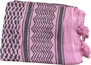 Palestina Halsduk, Keffiyeh, Rosa/Svart