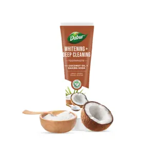 Coconut Oil + Baking Soda Toothpaste, Dabur 100 ML.