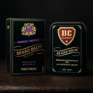 BC Academy Ekologiskt skäggbalsam - Midnight Maverick havtorn - 100ml